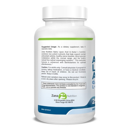 Alpha Lipoic Acid & Acetyl L-Carnitine for Healthy Nerve Function